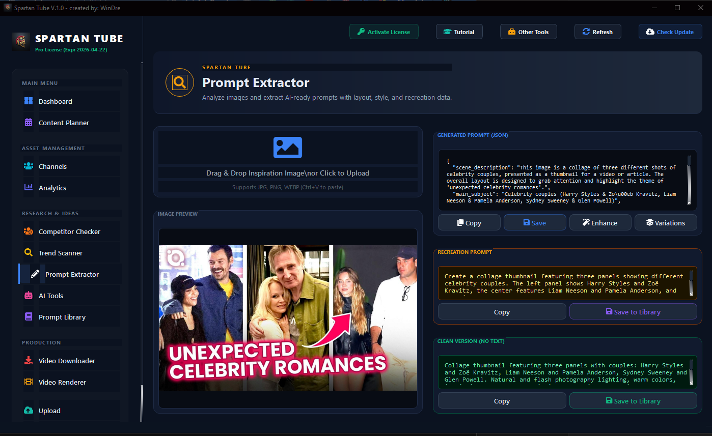 Prompt Extractor Spartan Tube
